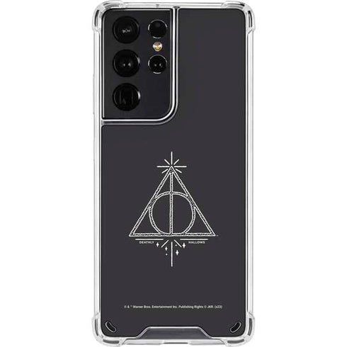 Wizarding Worlds Harry Potter Deathly Hallows Symbol Galaxy S21 Ultra 5G Clear Case